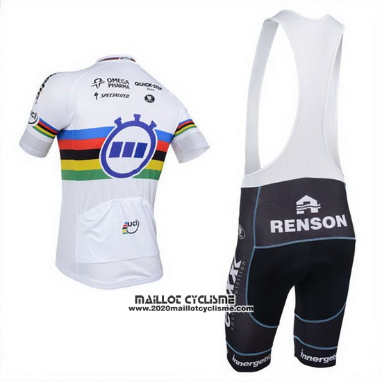 2013 Maillot Ciclismo UCI Mondo Champion Lider Quick Step Manches Courtes et Cuissard